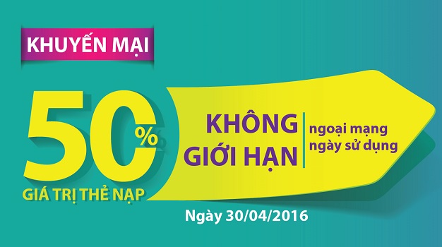 Viettel tưng bừng khuyến mại thẻ nạp nhân dịp nghỉ lễ 30/4-1/5